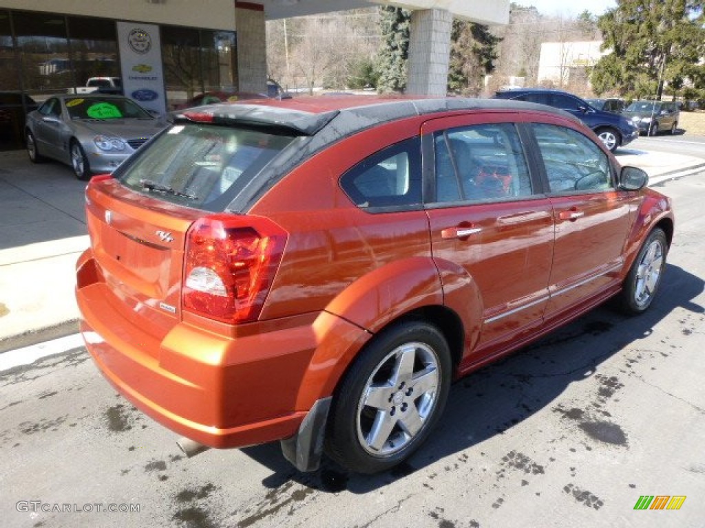 2007 Caliber R/T AWD - Sunburst Orange Pearl / Pastel Pebble Beige photo #8