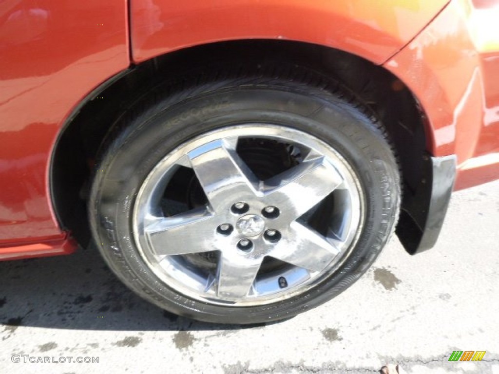 2007 Caliber R/T AWD - Sunburst Orange Pearl / Pastel Pebble Beige photo #9