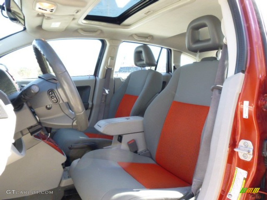 2007 Caliber R/T AWD - Sunburst Orange Pearl / Pastel Pebble Beige photo #10