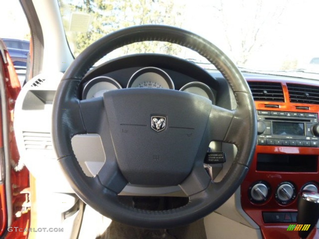 2007 Caliber R/T AWD - Sunburst Orange Pearl / Pastel Pebble Beige photo #18