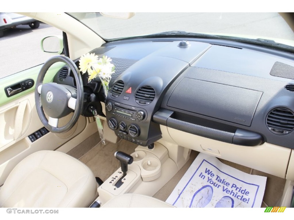 2005 New Beetle GLS Convertible - Cyber Green Metallic / Cream Beige photo #9
