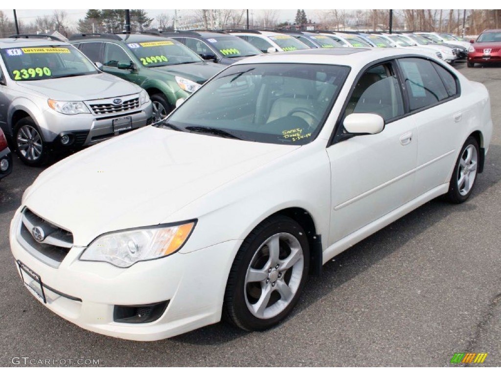 Satin White Pearl 2009 Subaru Legacy 2.5i Sedan Exterior Photo #91032881