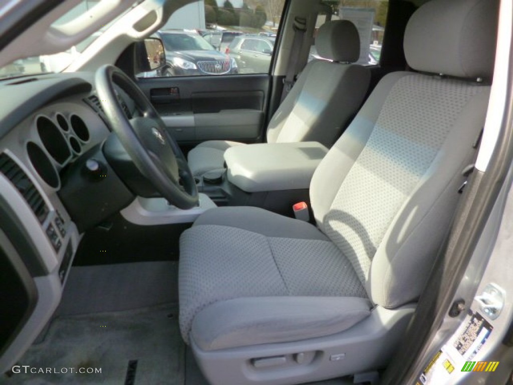 Graphite Gray Interior 2007 Toyota Tundra SR5 Double Cab 4x4 Photo #91033595