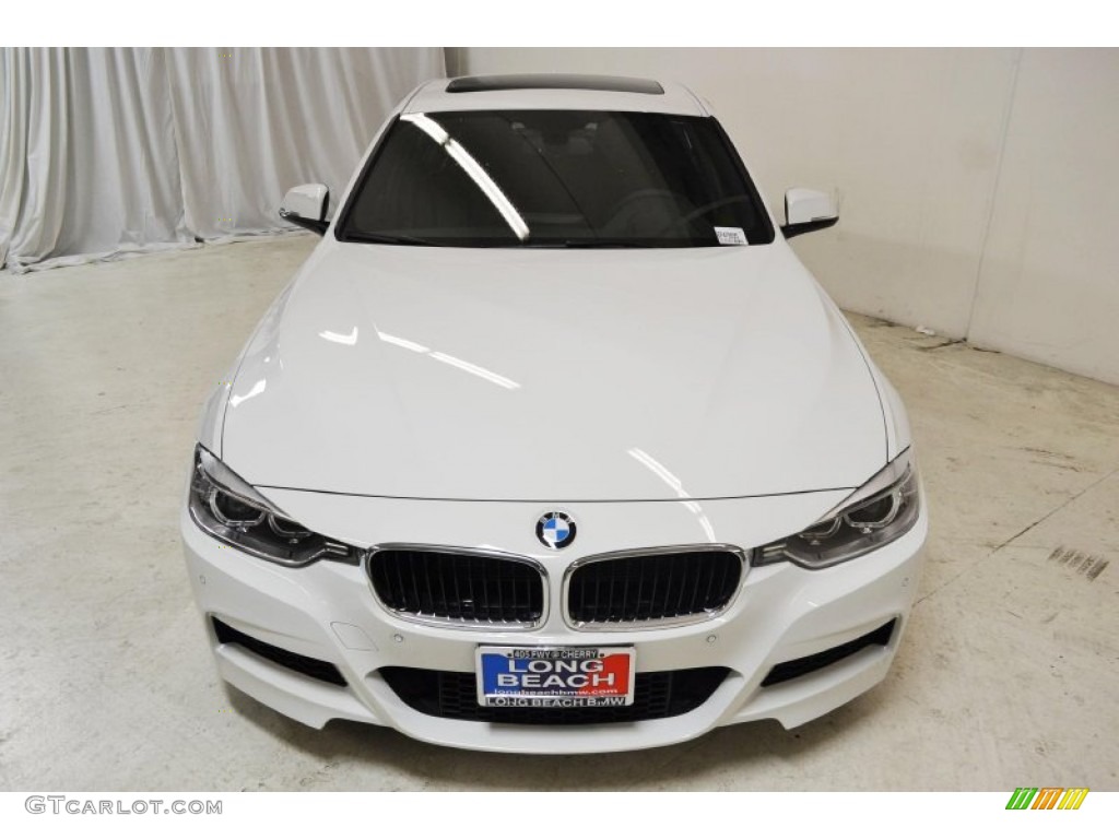 2014 3 Series 335i Sedan - Alpine White / Black photo #4