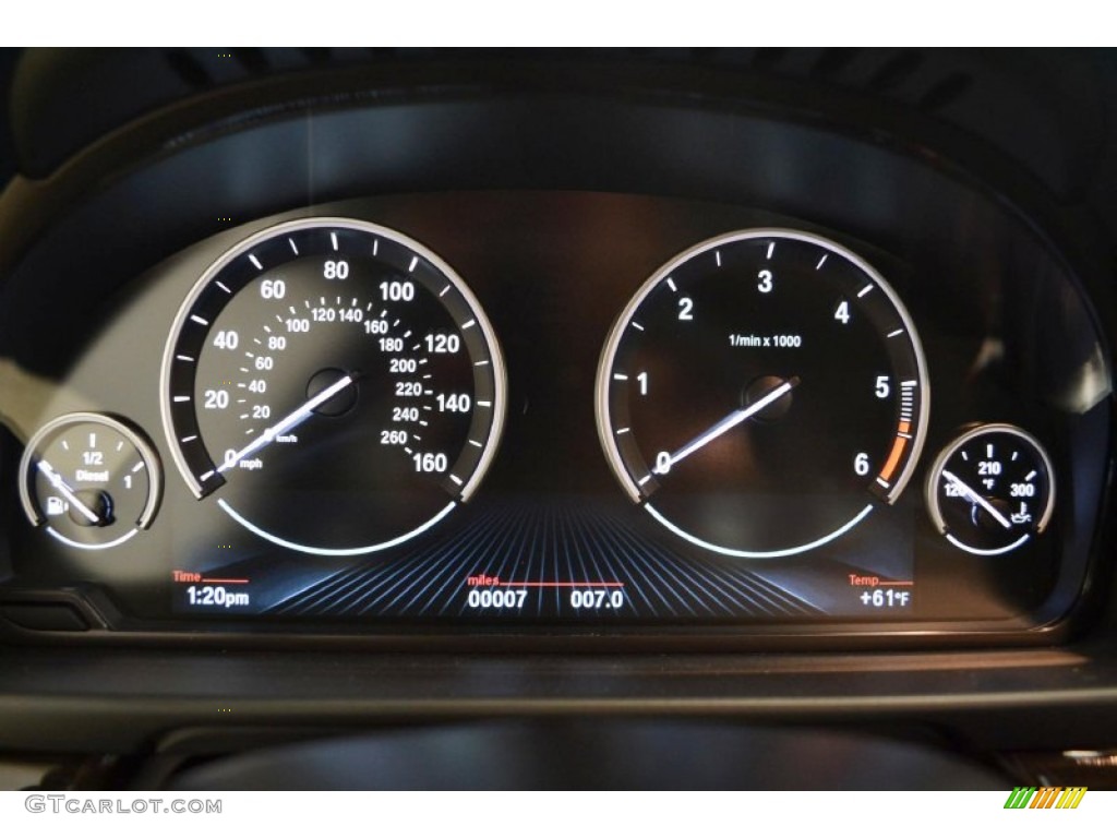 2014 BMW 5 Series 535d Sedan Gauges Photo #91034144