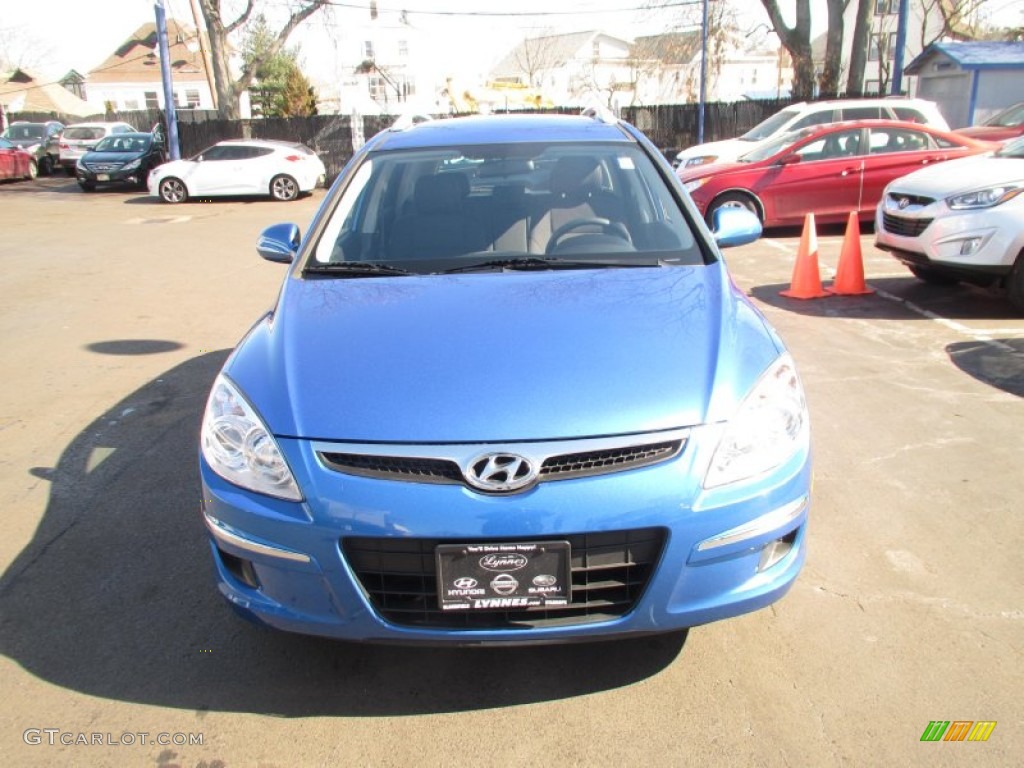 2011 Elantra Touring GLS - Vivid Blue / Black photo #2