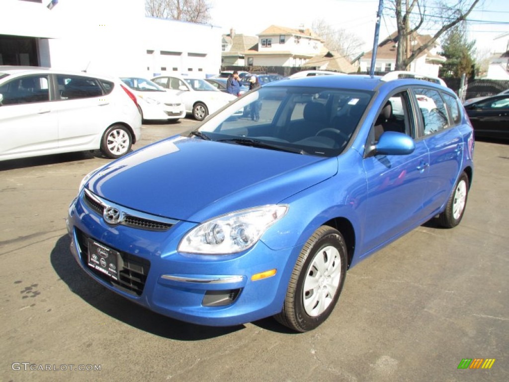 2011 Elantra Touring GLS - Vivid Blue / Black photo #3