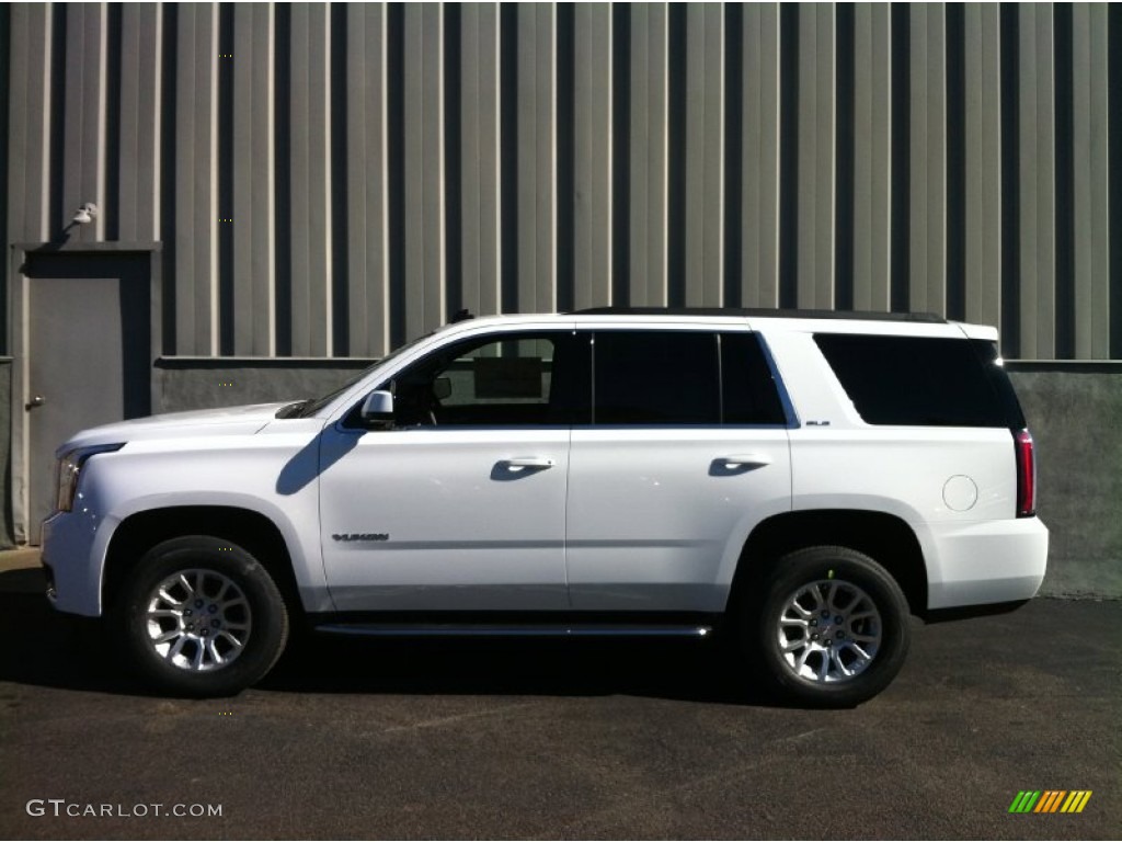 Summit White 2015 GMC Yukon SLE 4WD Exterior Photo #91037942