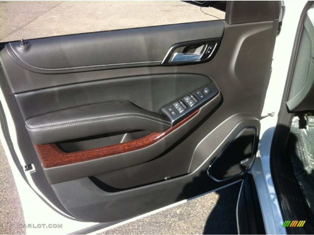 2015 GMC Yukon SLE 4WD Jet Black Door Panel Photo #91037996