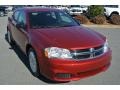 2014 Deep Cherry Red Crystal Pearl Dodge Avenger SE  photo #2