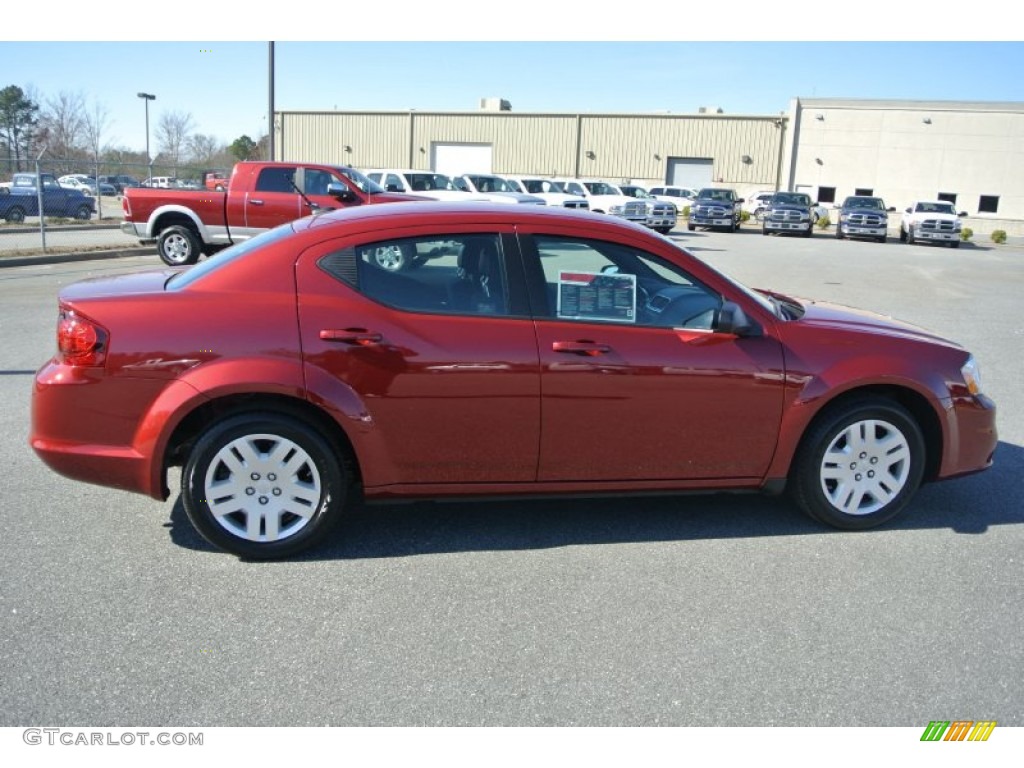 2014 Avenger SE - Deep Cherry Red Crystal Pearl / Black photo #6