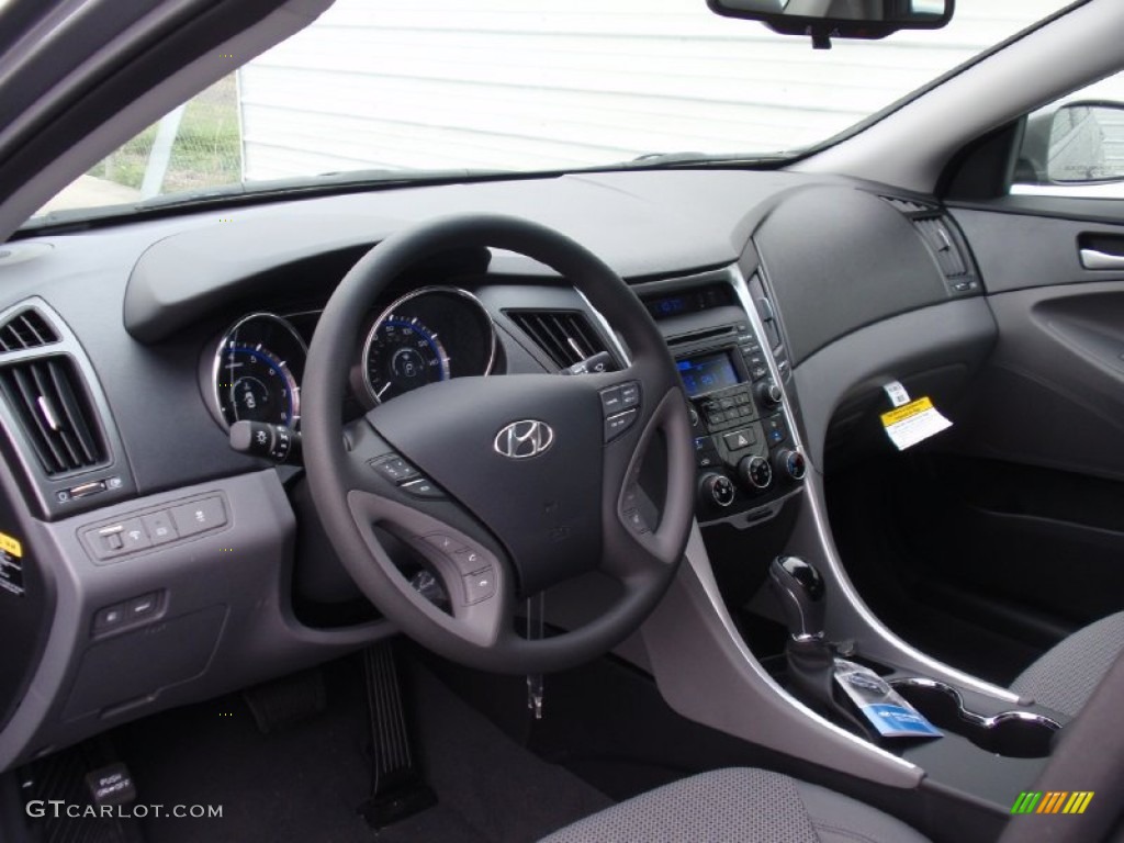 2014 Sonata GLS - Harbor Gray Metallic / Gray photo #23