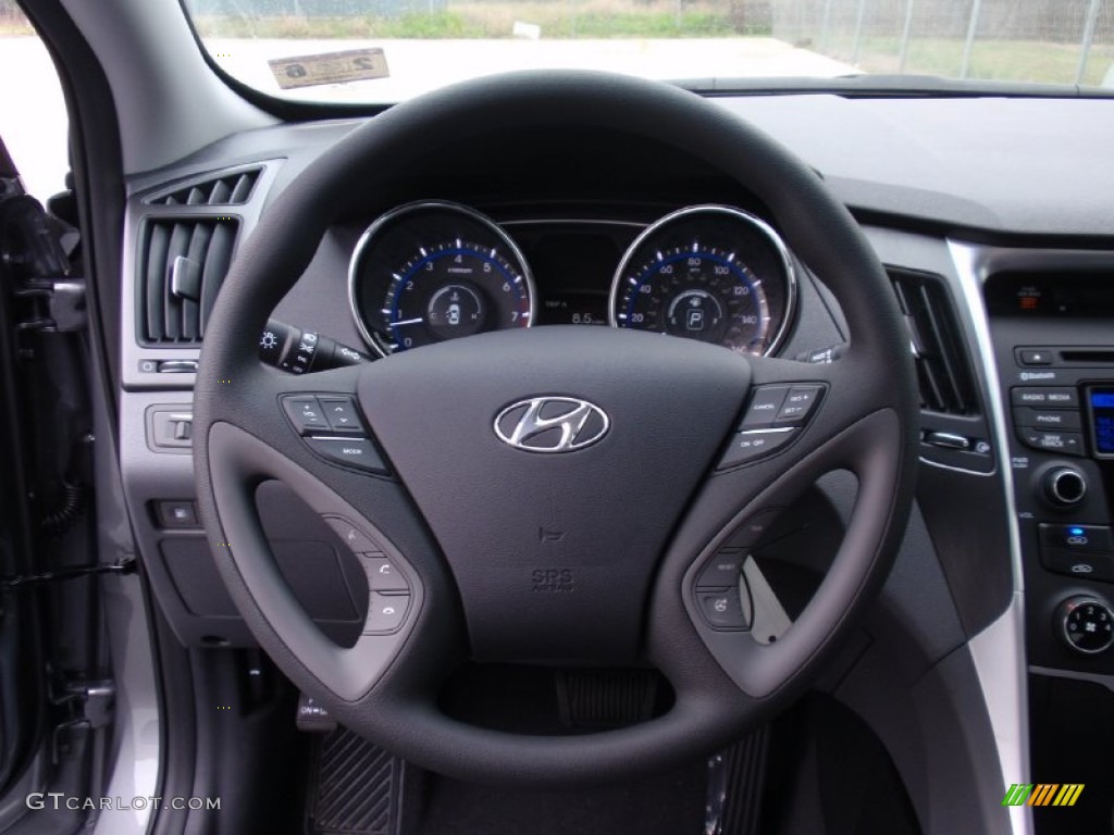 2014 Sonata GLS - Harbor Gray Metallic / Gray photo #28