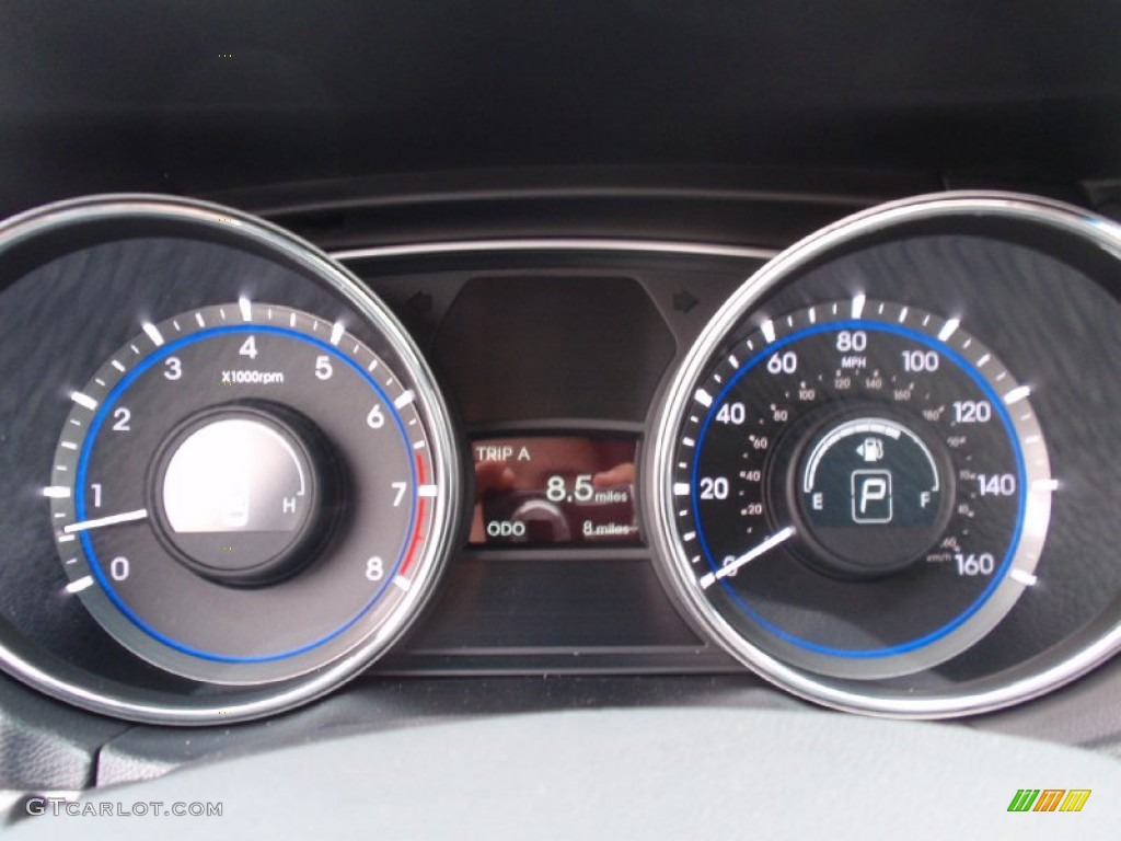 2014 Sonata GLS - Harbor Gray Metallic / Gray photo #29