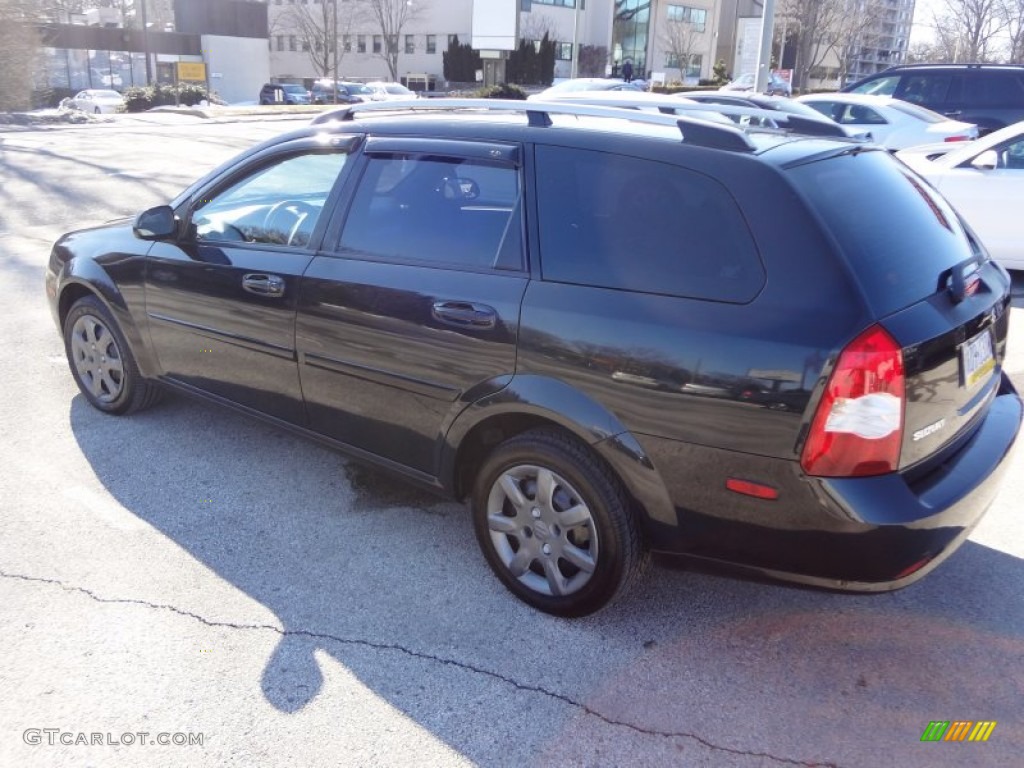 2007 Forenza Wagon - Fantasy Black Metallic / Grey photo #9