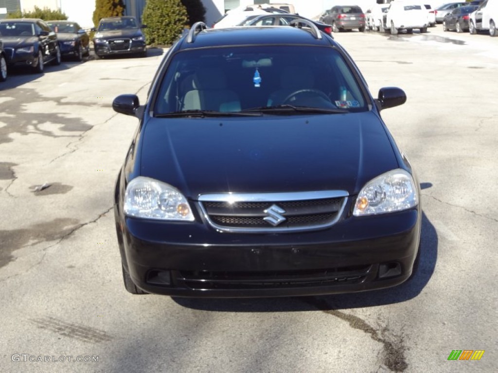 2007 Forenza Wagon - Fantasy Black Metallic / Grey photo #10