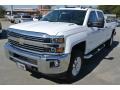 2015 Summit White Chevrolet Silverado 3500HD LT Crew Cab 4x4  photo #2