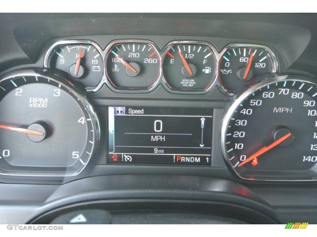 2015 Chevrolet Silverado 3500HD LT Crew Cab 4x4 Gauges Photo #91043147