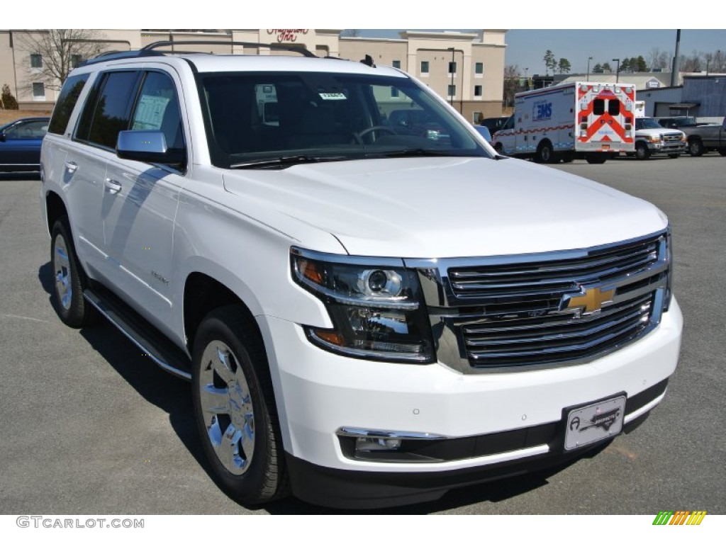 2015 Tahoe LTZ 4WD - Summit White / Cocoa/Dune photo #1