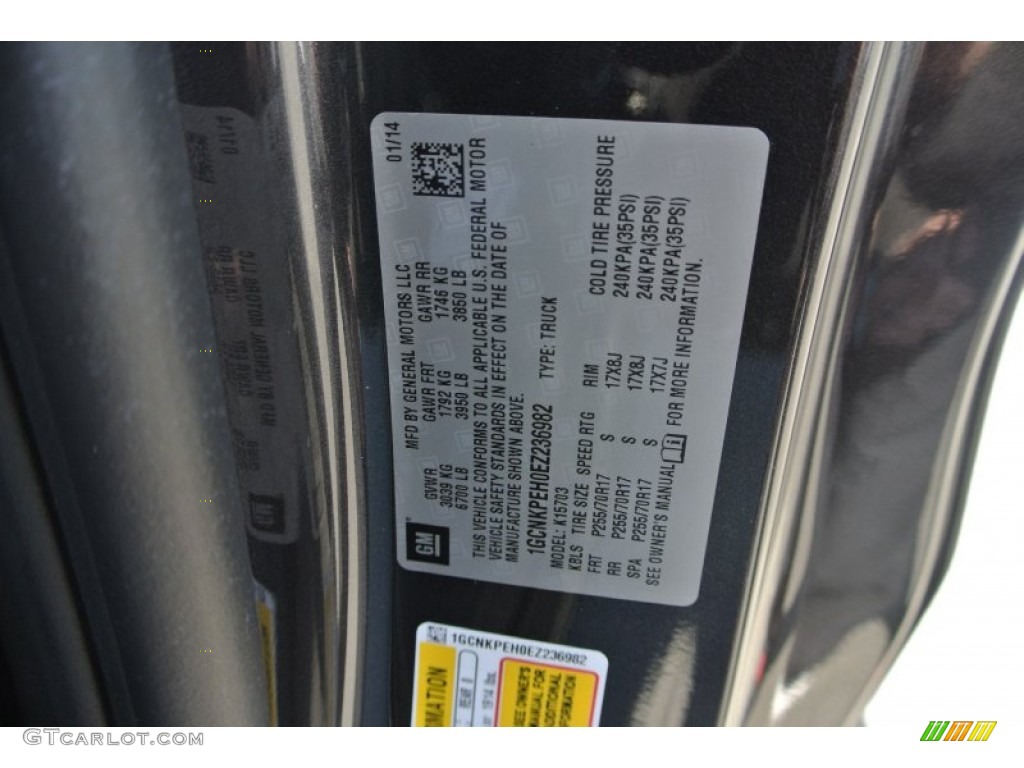 2014 Silverado 1500 WT Regular Cab 4x4 - Tungsten Metallic / Jet Black/Dark Ash photo #7