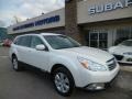 2012 Satin White Pearl Subaru Outback 2.5i Premium  photo #1