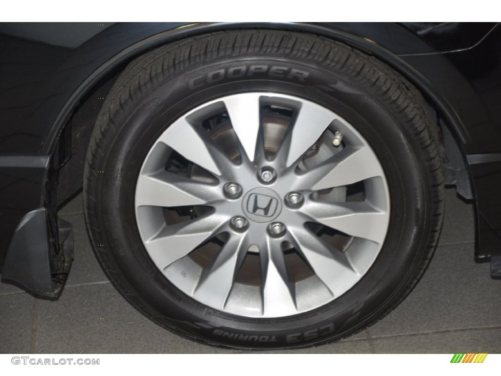 2010 Civic EX Coupe - Crystal Black Pearl / Gray photo #3