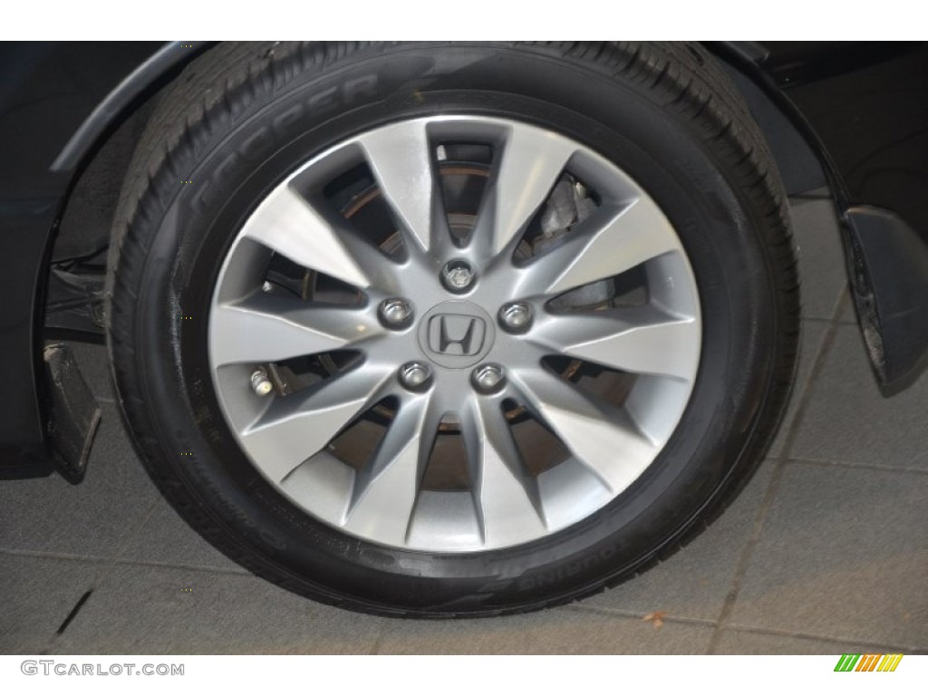 2010 Civic EX Coupe - Crystal Black Pearl / Gray photo #8