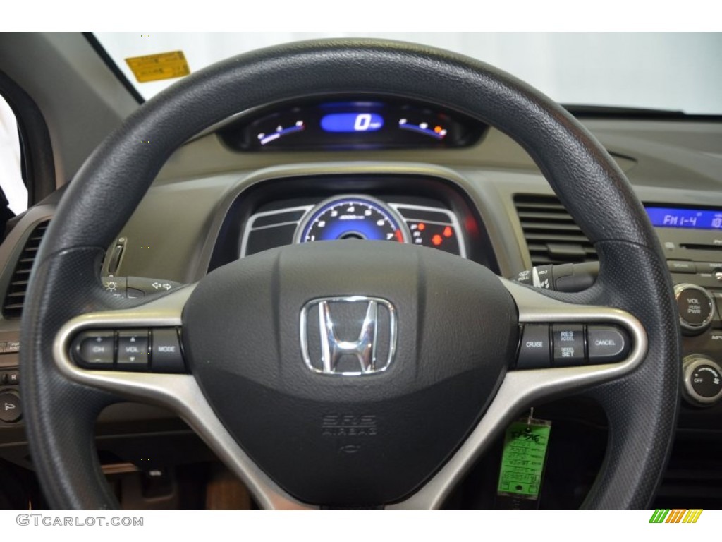 2010 Civic EX Coupe - Crystal Black Pearl / Gray photo #19