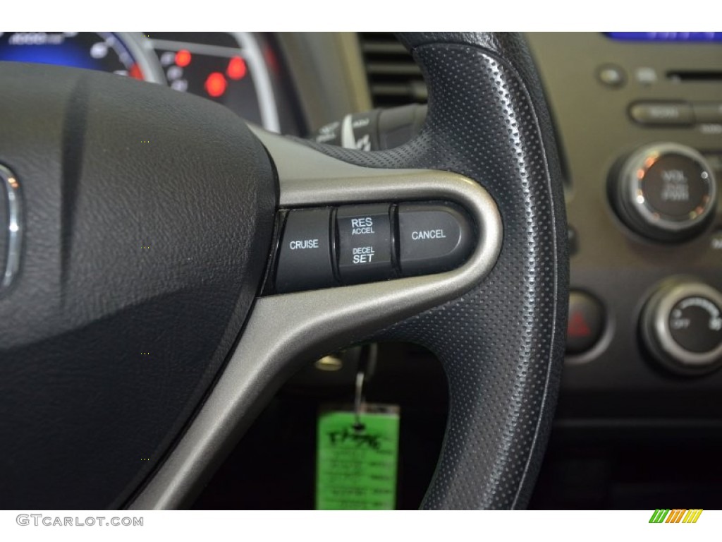 2010 Civic EX Coupe - Crystal Black Pearl / Gray photo #20