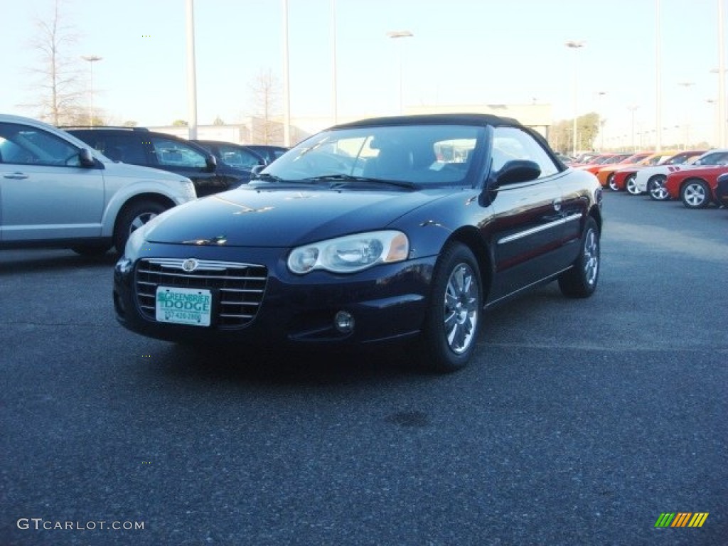 2004 Sebring Limited Convertible - Brilliant Black Crystal / Deep Jade photo #1