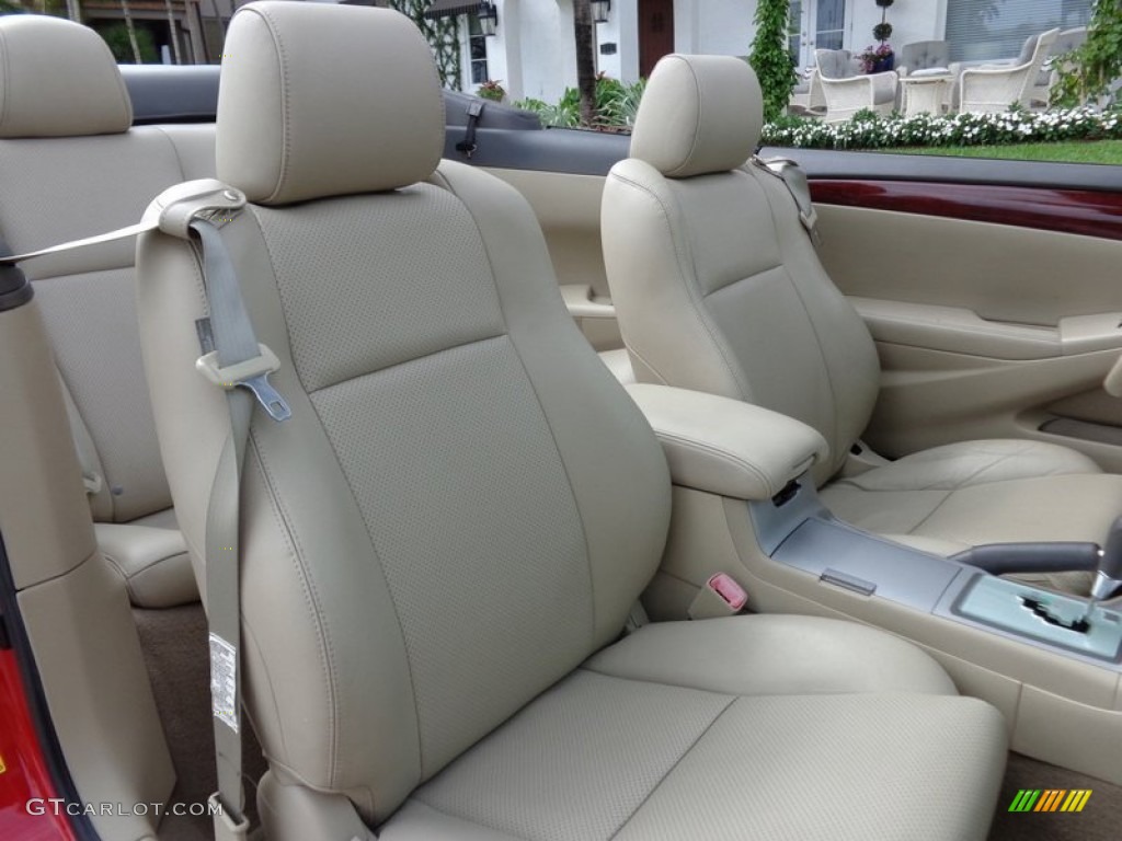 Ivory Interior 2005 Toyota Solara SLE V6 Convertible Photo #91051362