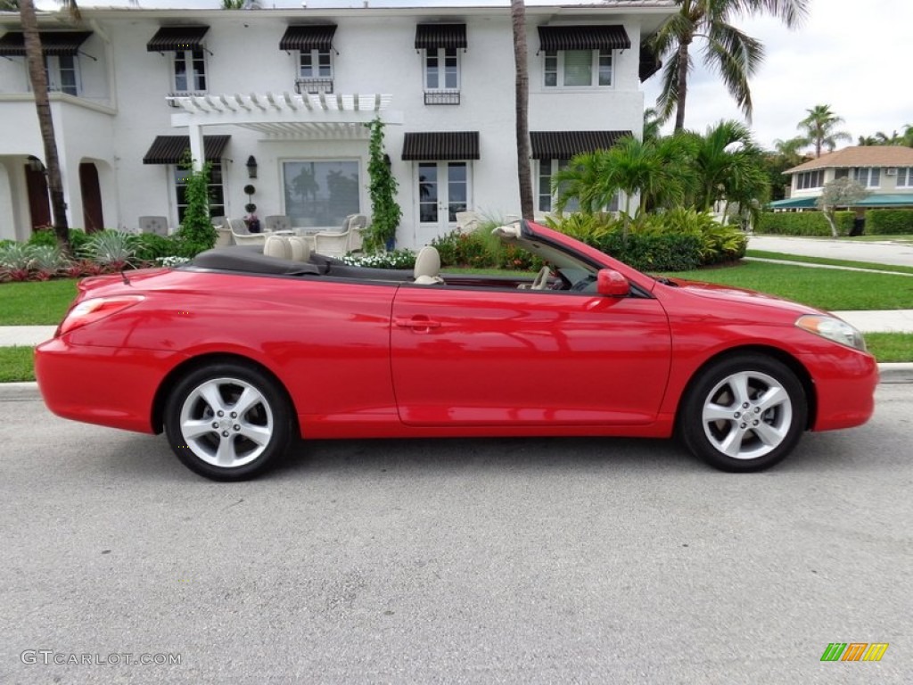 Absolutely Red 2005 Toyota Solara SLE V6 Convertible Exterior Photo #91051431