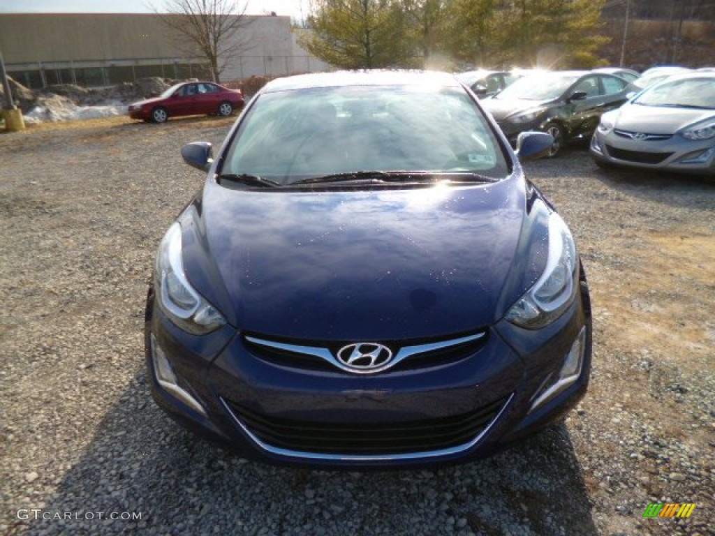 2014 Elantra SE Sedan - Blue / Gray photo #2