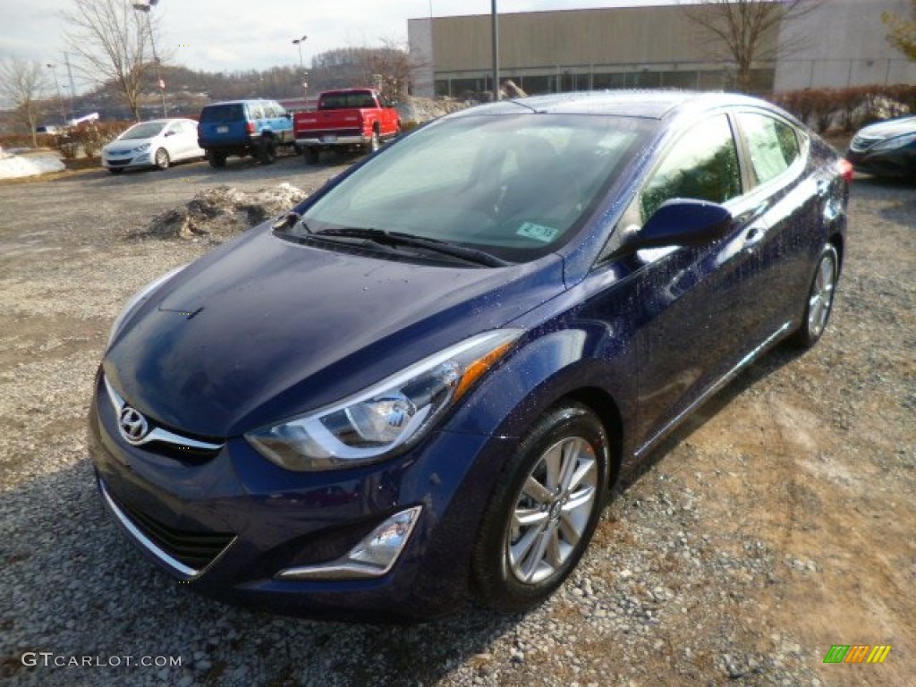 2014 Elantra SE Sedan - Blue / Gray photo #3