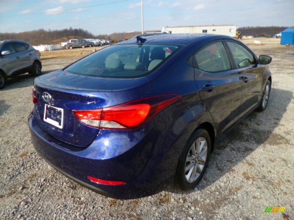 2014 Elantra SE Sedan - Blue / Gray photo #7