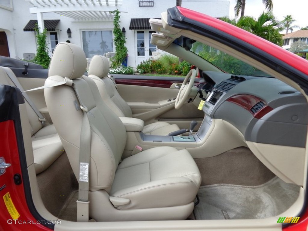 2005 Toyota Solara SLE V6 Convertible Front Seat Photo #91051869