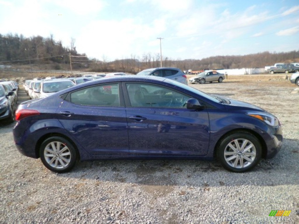 2014 Elantra SE Sedan - Blue / Gray photo #8