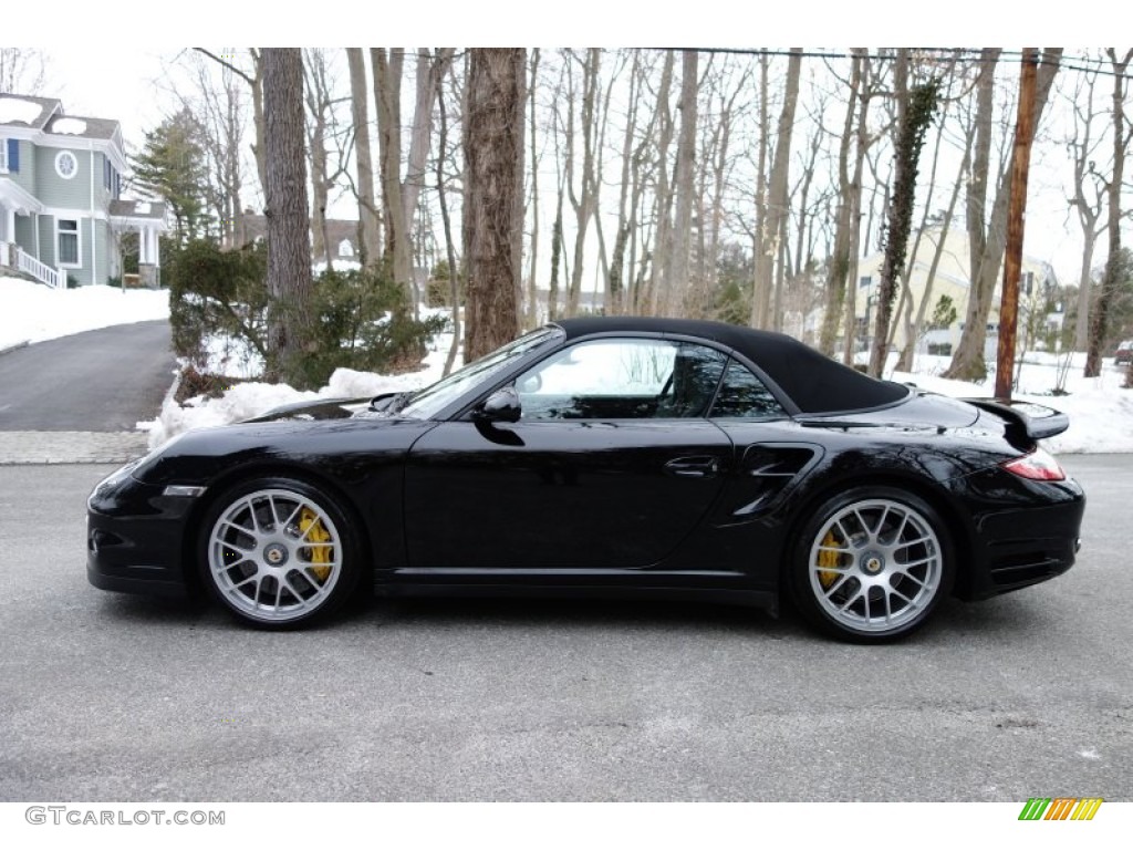 Black 2011 Porsche 911 Turbo S Cabriolet Exterior Photo #91051926