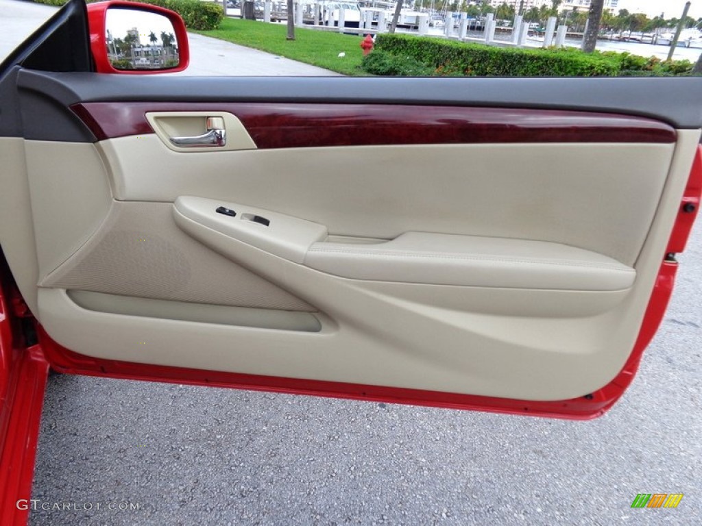 2005 Toyota Solara SLE V6 Convertible Ivory Door Panel Photo #91052580