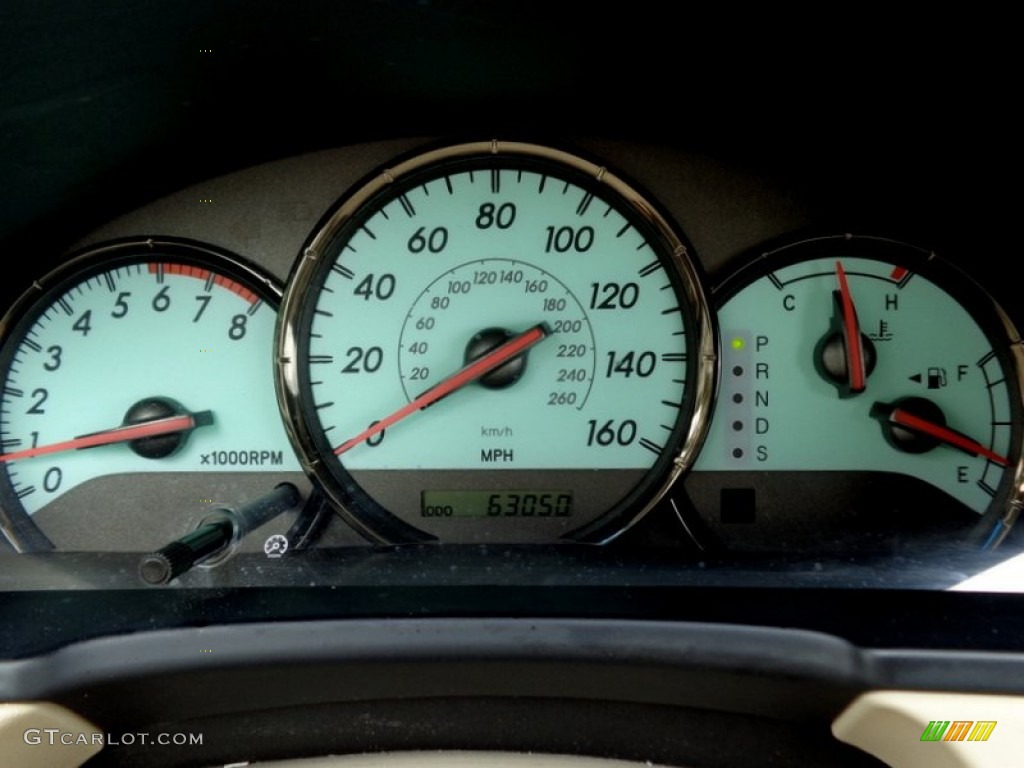 2005 Toyota Solara SLE V6 Convertible Gauges Photos