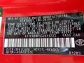 3P0: Absolutely Red 2005 Toyota Solara SLE V6 Convertible Color Code
