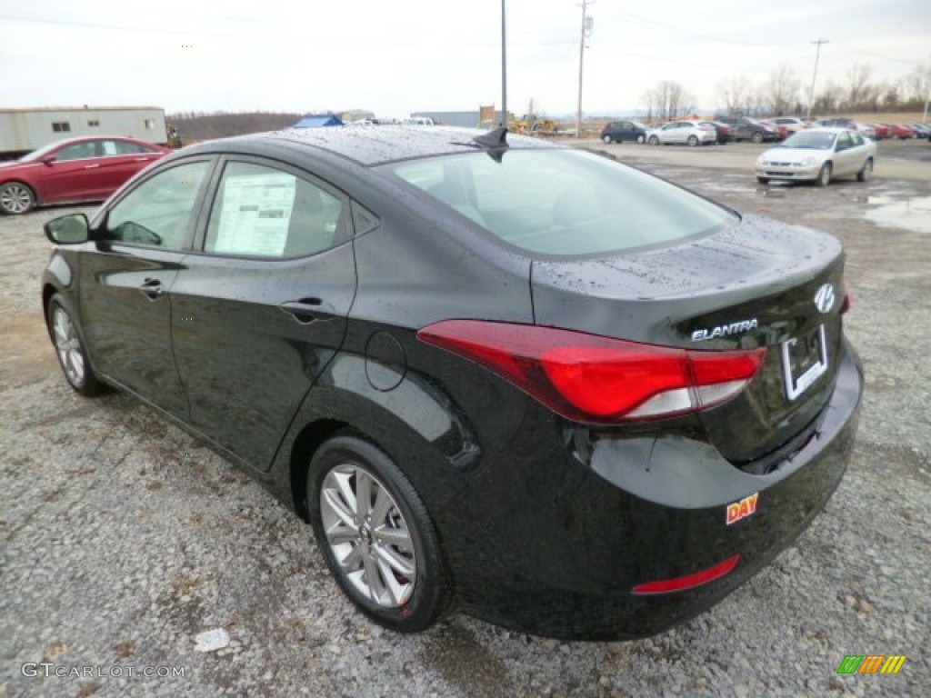 2014 Elantra SE Sedan - Black / Gray photo #5