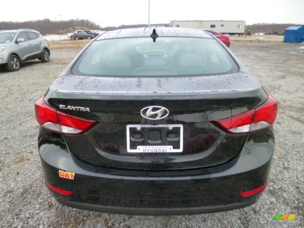 2014 Elantra SE Sedan - Black / Gray photo #6