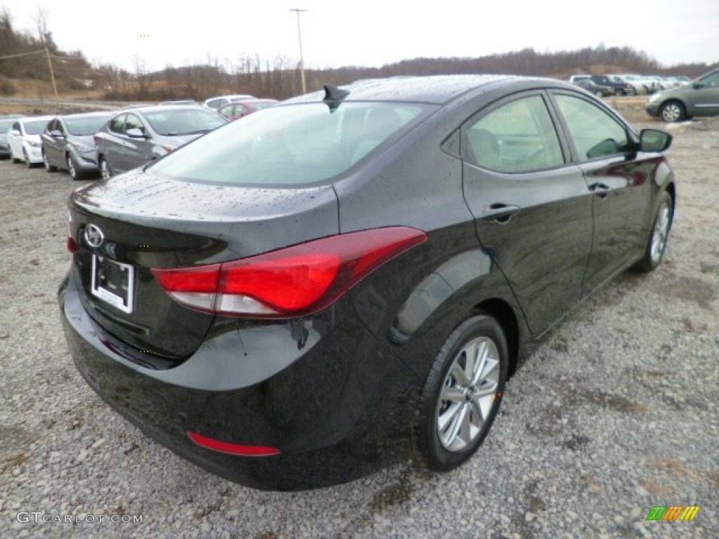 2014 Elantra SE Sedan - Black / Gray photo #7