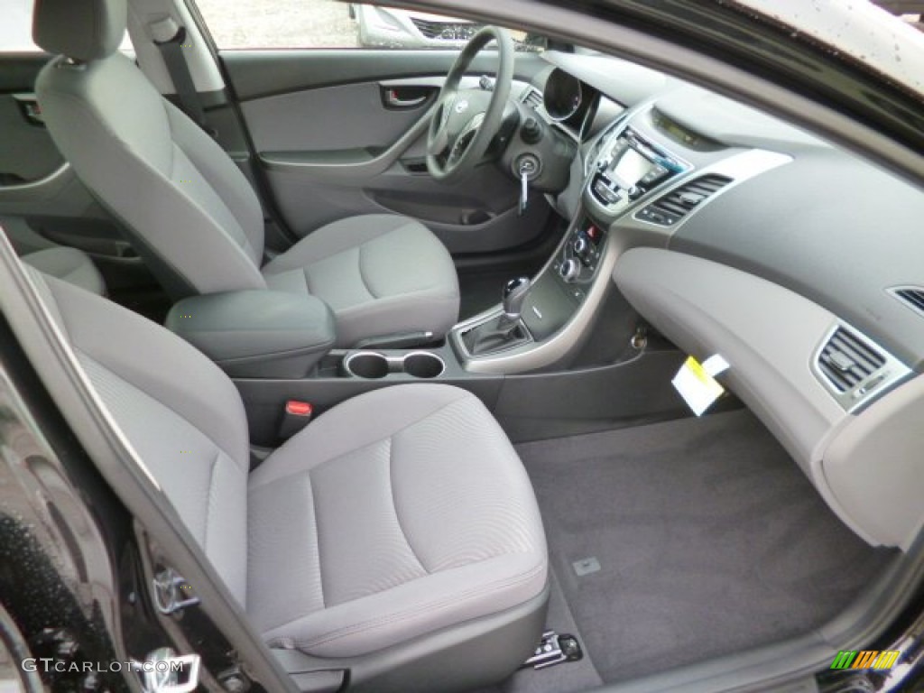 2014 Elantra SE Sedan - Black / Gray photo #10