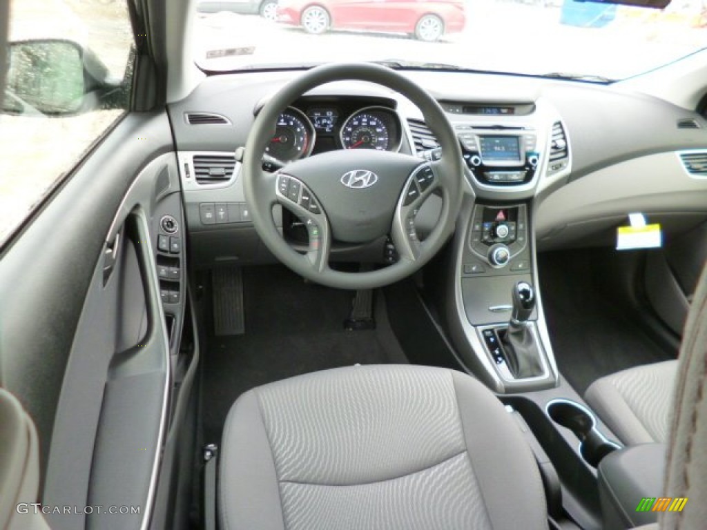 2014 Elantra SE Sedan - Black / Gray photo #14