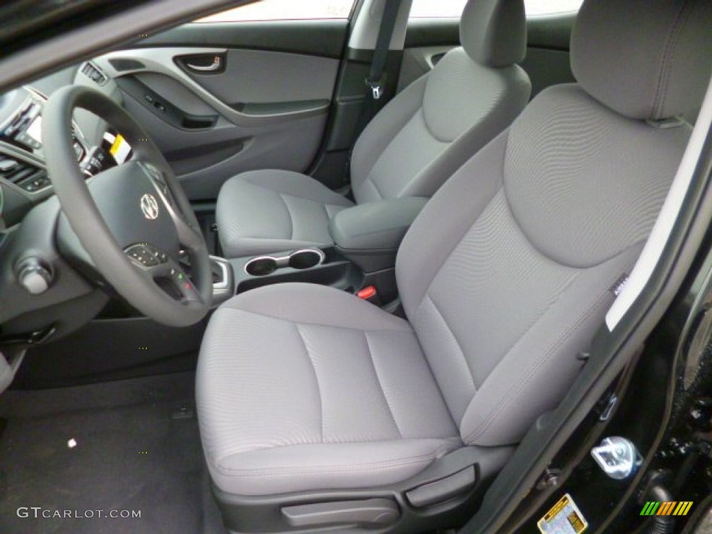 2014 Elantra SE Sedan - Black / Gray photo #15