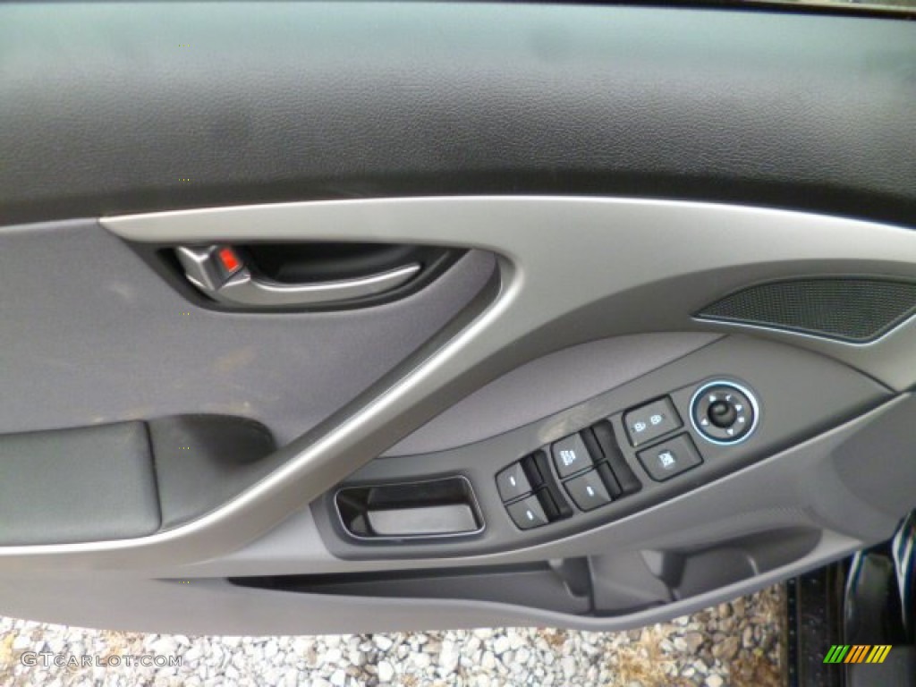 2014 Elantra SE Sedan - Black / Gray photo #17