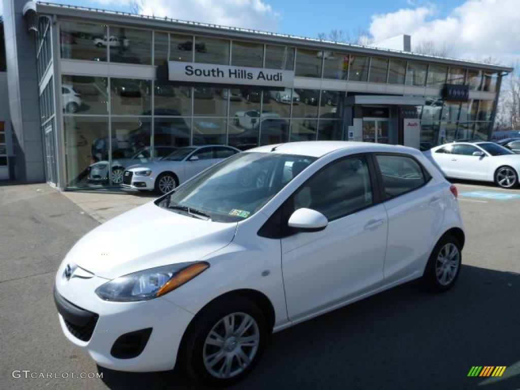 2011 MAZDA2 Sport - Crystal White Pearl / Black photo #1