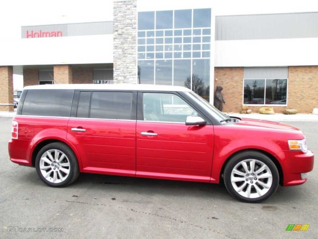 2010 Flex Limited EcoBoost AWD - Red Candy Metallic / Charcoal Black photo #1